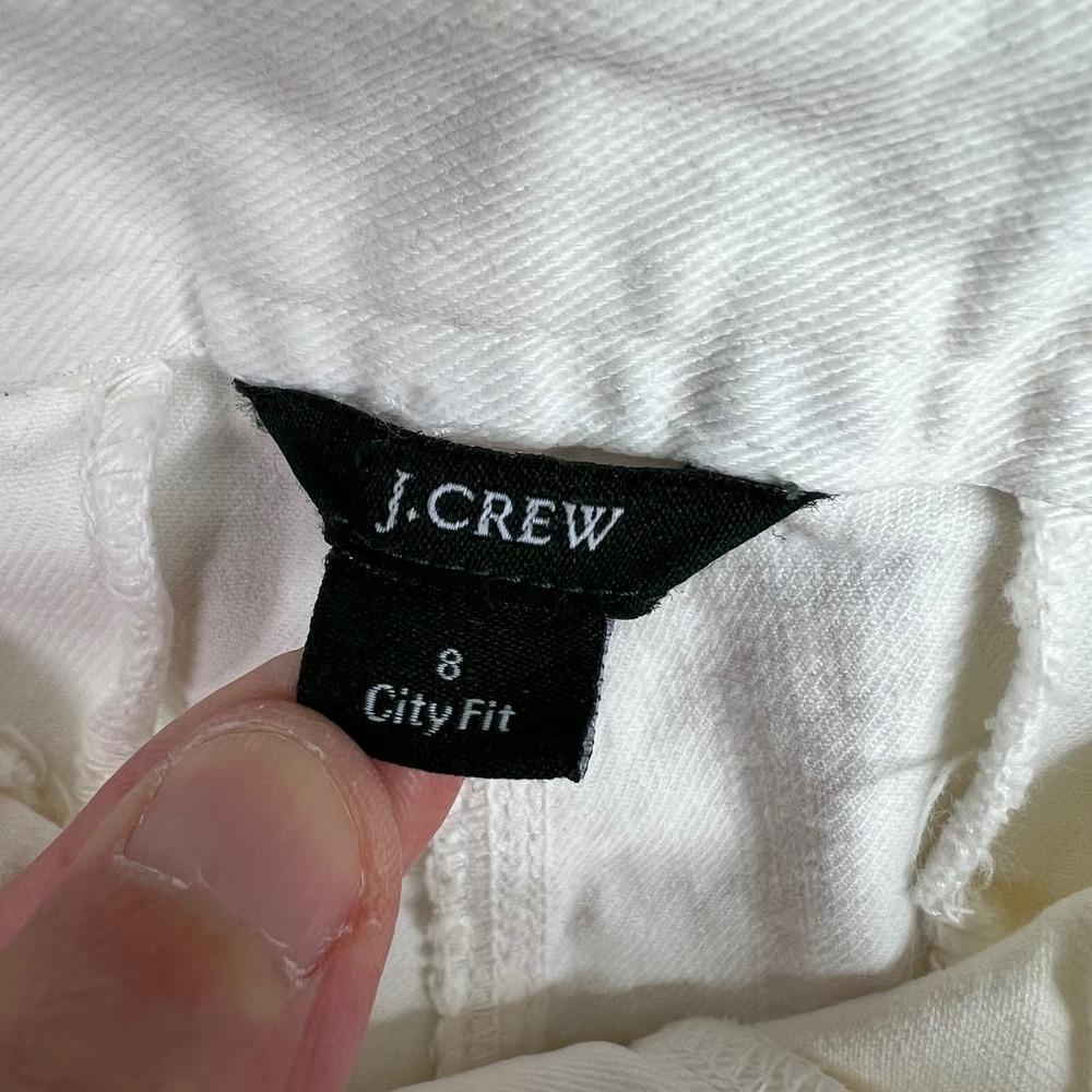 J Crew Jeans Womens 8 City Fit Denim Trouser Patch Pocket Vintage HK - Picture 3 of 10